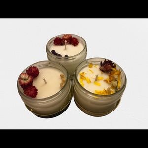 Homemade natural candle